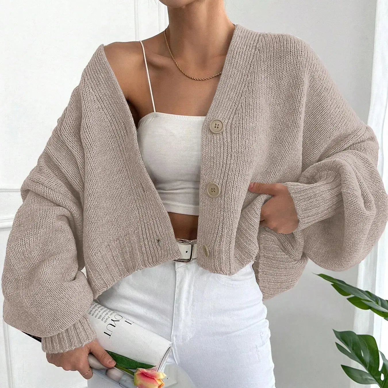 קרדיגן "בל" סרוג