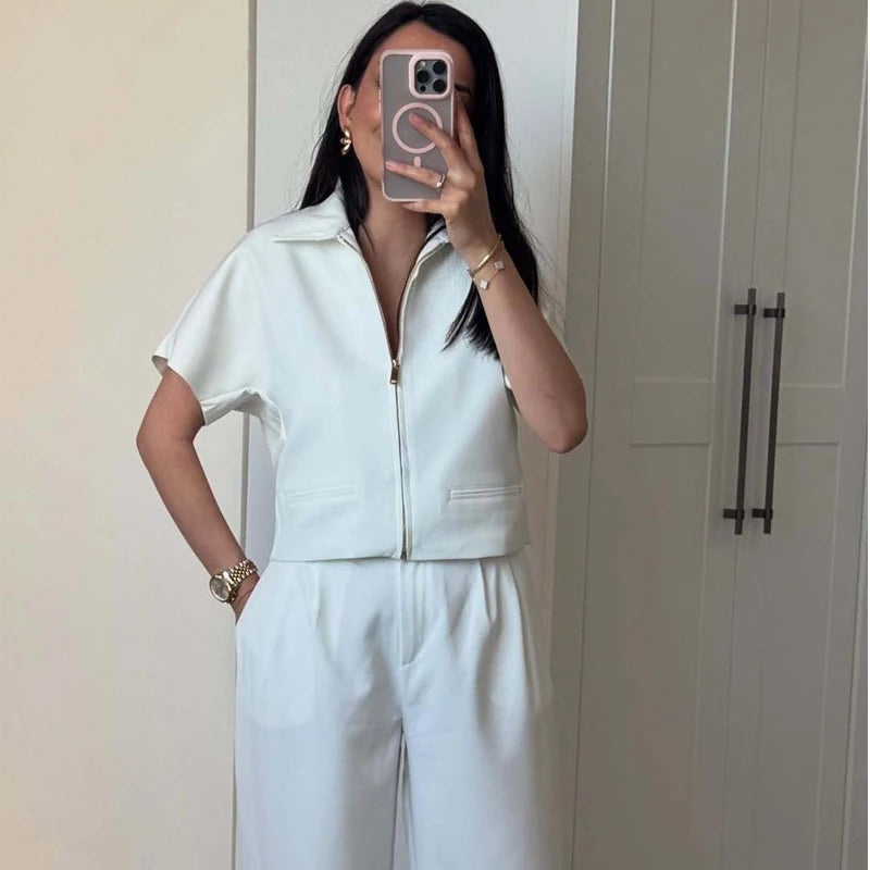 חולצת "נילי" קייצית עם שרוולים קצרים