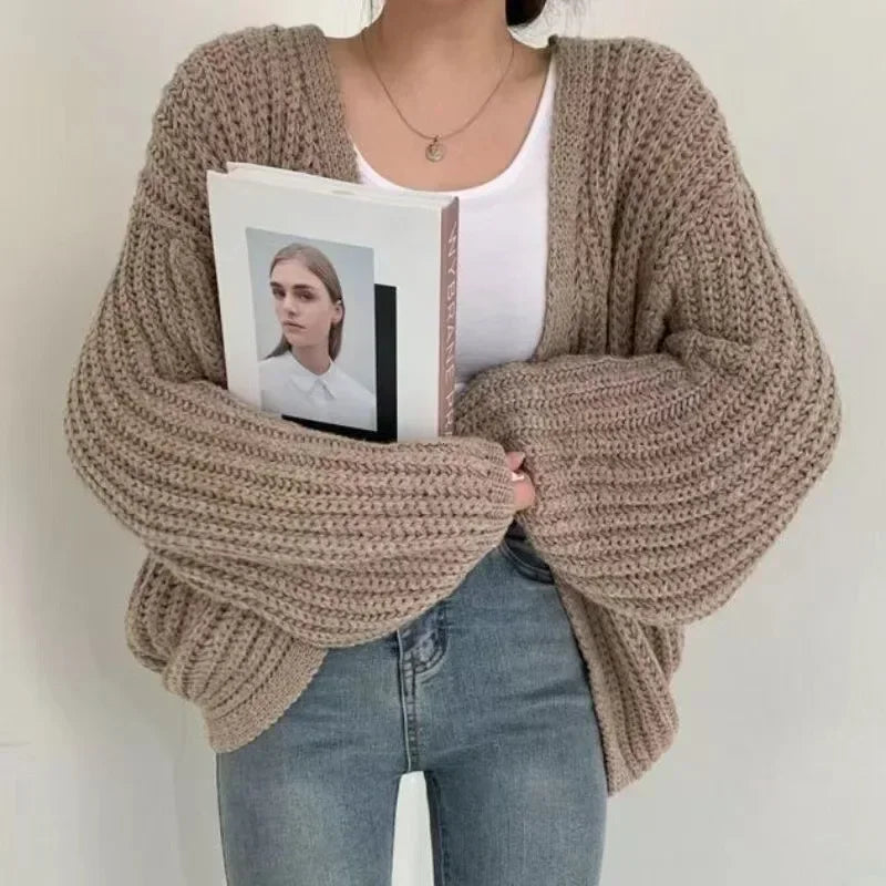 קרדיגן "לילי" קצר סרוג