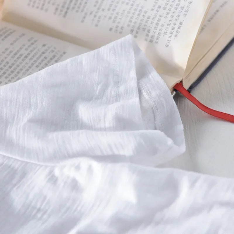 חולצת כותנה קצרה